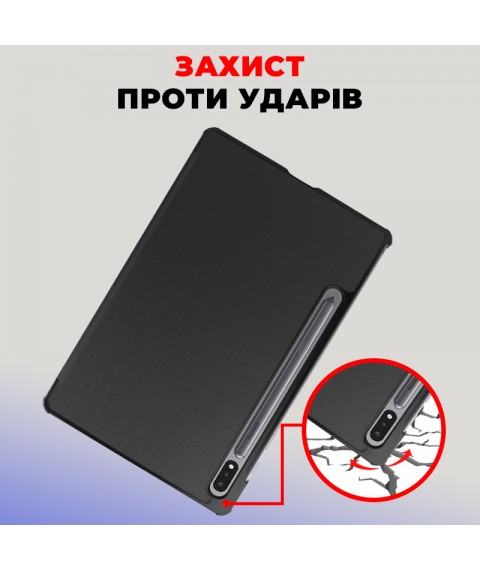 Чехол AIRON Premium для Samsung Galaxy Tab S9/S9 FE 10.9'' 2023 с защитной пленкой и салфеткой в черном цвете