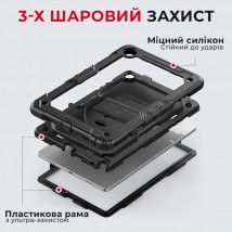 Противоударный чехол AIRON Premium для Samsung Galaxy Tab A9 Plus 11'' 2023 черный