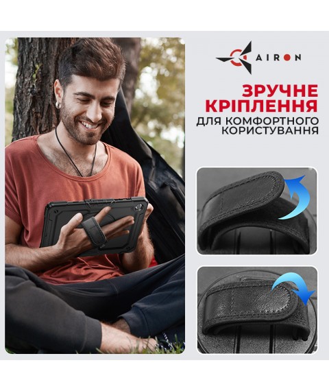 Противоударный чехол AIRON Premium для Samsung Galaxy Tab A9 Plus 11'' 2023 черный