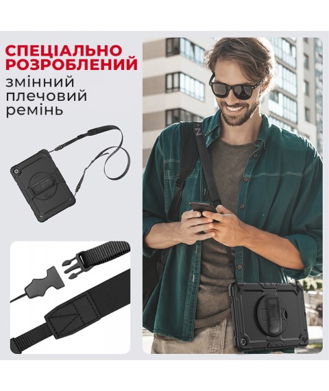 Противоударный чехол AIRON Premium для Samsung Galaxy Tab A9 Plus 11'' 2023 черный