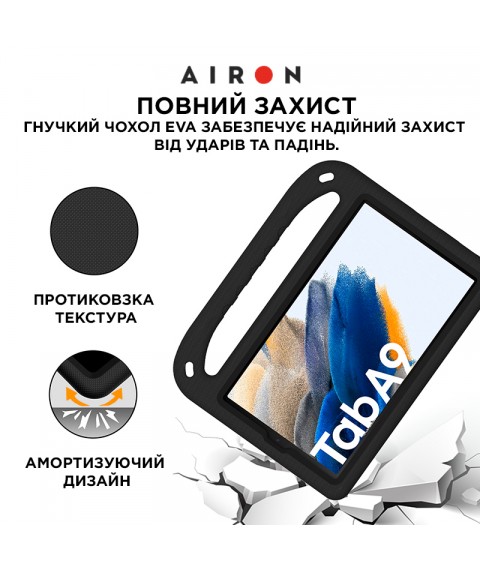 Защитный EVA чехол AIRON Premium для Samsung Galaxy Tab A9 2023 черный