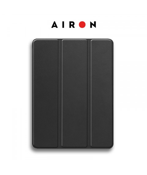 Чехол AIRON Premium SOFT для iPad Pro 11 2024 с защитной пленкой и салфеткой Black