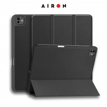Чехол AIRON Premium SOFT для iPad Pro 13 2024 с защитной пленкой и салфеткой Black