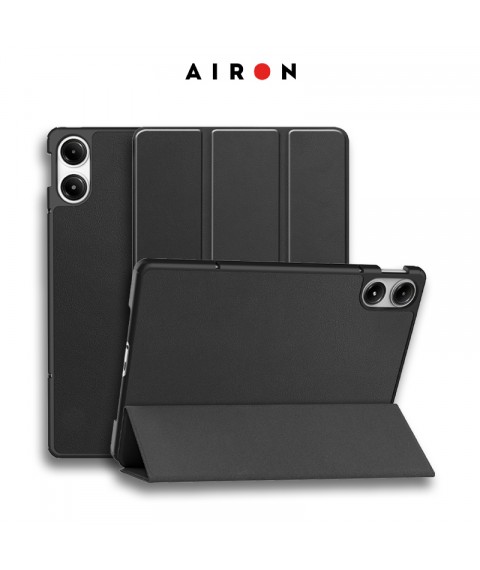 Чехол AIRON Premium для Xiaomi Redmi Pad Pro 12.1 2024 с защитной пленкой и салфеткой Black