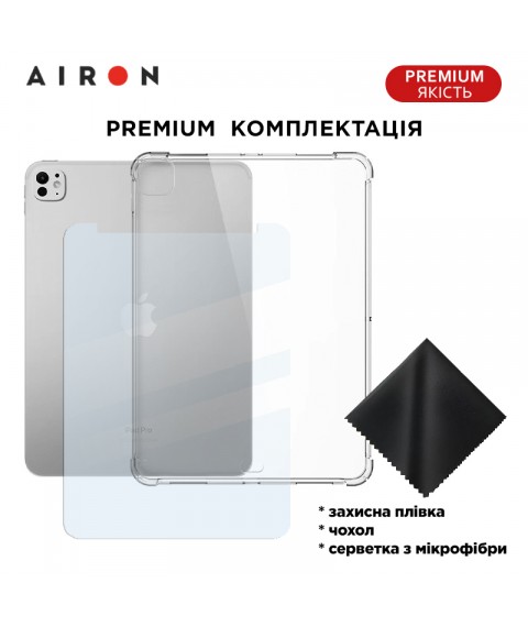 Бампер защитный AIRON Premium для iPad Pro 13/Air 13 2024 прозрачный