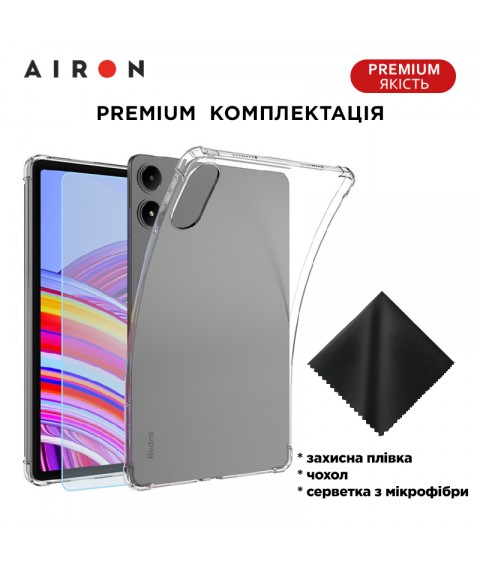 Бампер защитный AIRON Xiaomi Redmi Pad Pro / Xiaomi Poco Pad 12.1" прозрачный