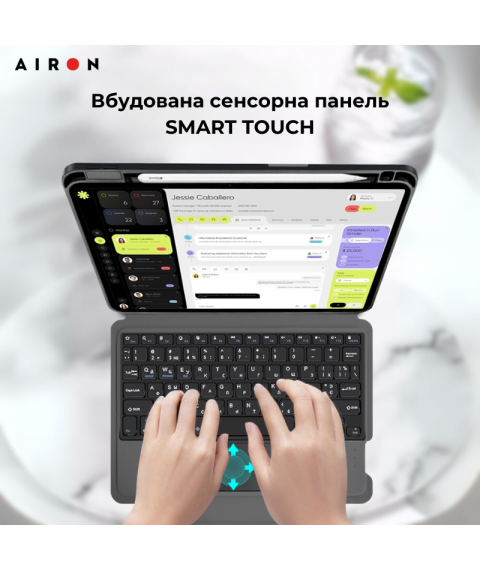 Чехол AIRON Premium для iPad Pro 11 2024 с встроенной клавиатурой