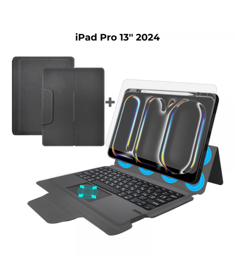 Чехол AIRON Premium для iPad Pro 13 2024 с встроенной клавиатурой