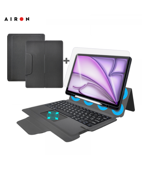 Чехол AIRON Premium для Ipad Air 13 2024 с встроенной клавиатурой