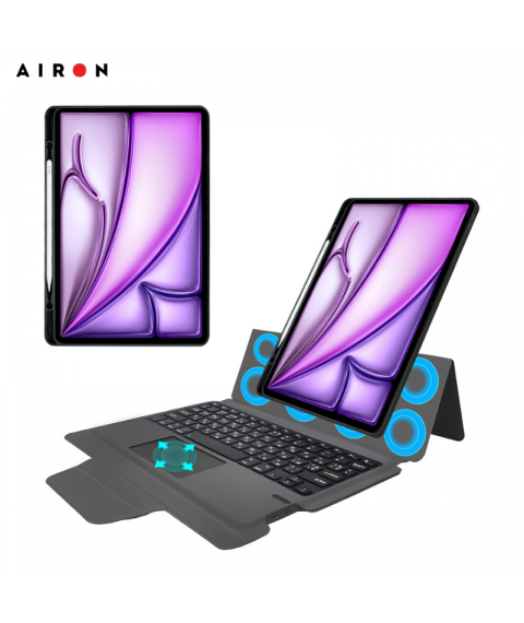 Чехол AIRON Premium для Ipad Air 13 2024 с встроенной клавиатурой