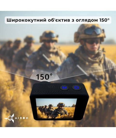 AIRON ProCam 7 Black: Набір екшн камери для тактичних шоломів