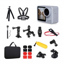 Набор для блогера 30 в 1: экшн-камера AIRON ProCam 7 DS с аксессуарами