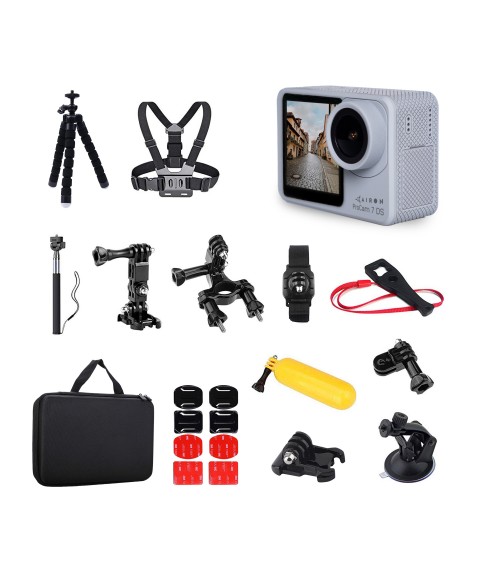 30 in 1 blogger set: AIRON ProCam 7 DS action camera with accessories