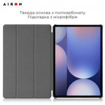 Чехол AIRON Premium для Samsung Galaxy tab S10 Plus 12.4 2024 с защитной пленкой и салфеткой Black