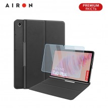 Чехол AIRON Premium для Lenovo Tab Plus 2024 11.5 с защитной пленкой и салфеткой Black