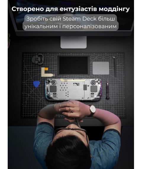 Чохол JSAUX PC0108 для Steam Deck PC0108 Black (Прозорий)