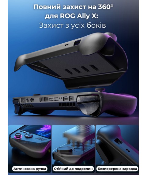 Чохол JSAUX PC0111 Basic Set для ROG Ally & ROG Ally X (Чорний)