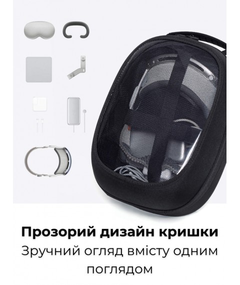 Сумка-чохол JSAUX BG0114 для VR-гарнітури: Vision Pro, Quest 2, Quest 3, PS VR, PS VR2 |для Консолей: Steam Deck/OLED, ROG Ally/X, Switch, Swith OLED