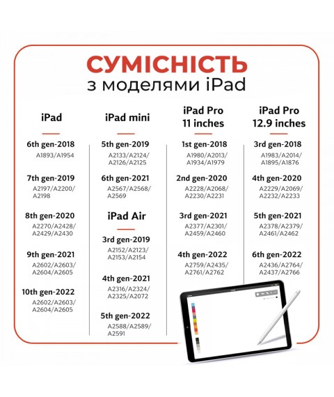 Стилус AirSens с зарядным кейсом для iPad