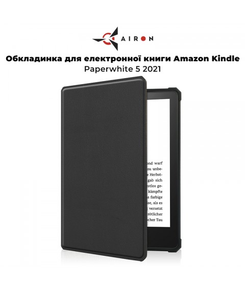 Обложка для электронной книги AIRON Premium для Amazon Kindle Paperwhite 5 2021 черного цвета