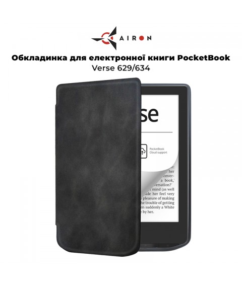 Обложка для электронной книги AIRON Premium для PocketBook Verse 629/634 black