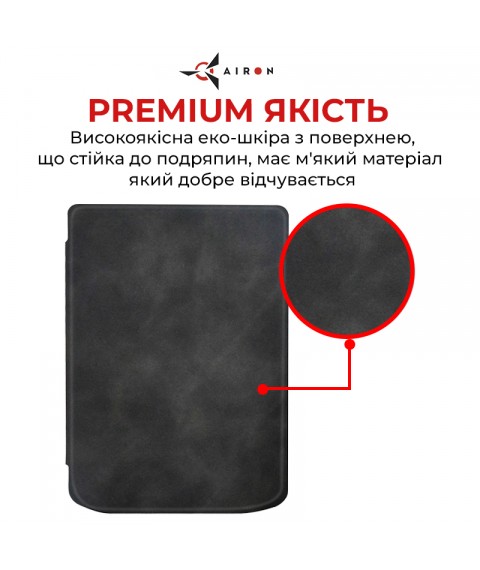 Обложка для электронной книги AIRON Premium для PocketBook Verse 629/634 black