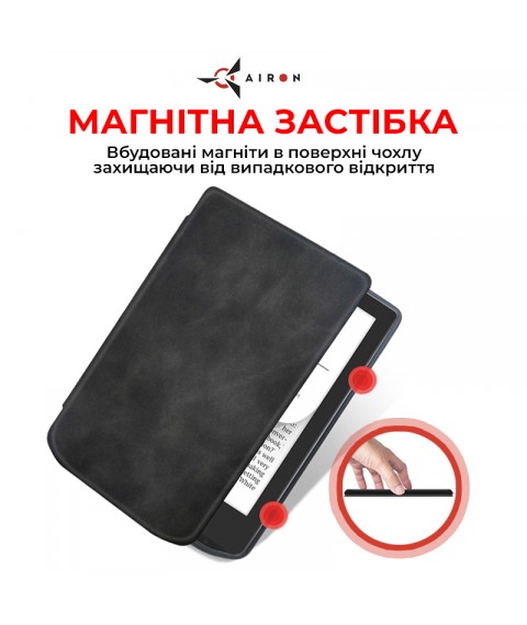 Обложка для электронной книги AIRON Premium для PocketBook Verse 629/634 black