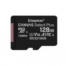Карта памяти Kingston Select 100R 128G C10 UHS-I + адаптер