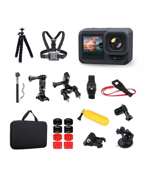 30 in 1 blogger set: AIRON ProCam X action camera with accessories