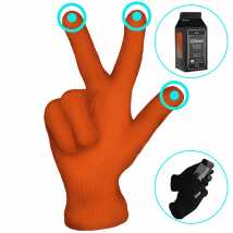 IGlove Orange gloves for touch screens