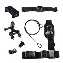 Set of fastenings of AIRON ACS-6 on the bicycle for GoPro, AIRON, SONY, ACME, Xiaomi, SJCam, EKEN, ThiEYE action cameras