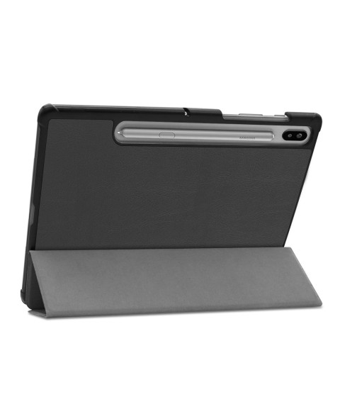 AIRON Premium Hülle für Samsung Galaxy Tab S6 10.5 "2019 (SM-T865) mit Schutzfolie und Serviette Schwarz