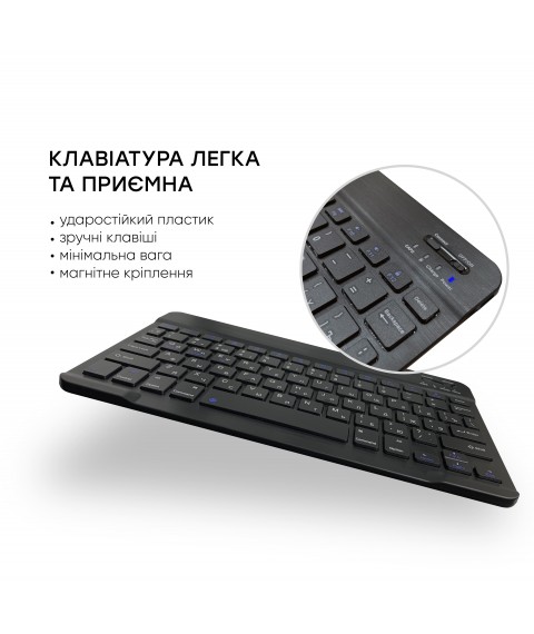 Беспроводная Bluetooth клавиатура AIRON Easy Tap для Smart TV и планшета с силиконовой накладкой на клавиши