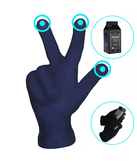 IGlove Marineblaue Handschuhe f?r Touchscreens