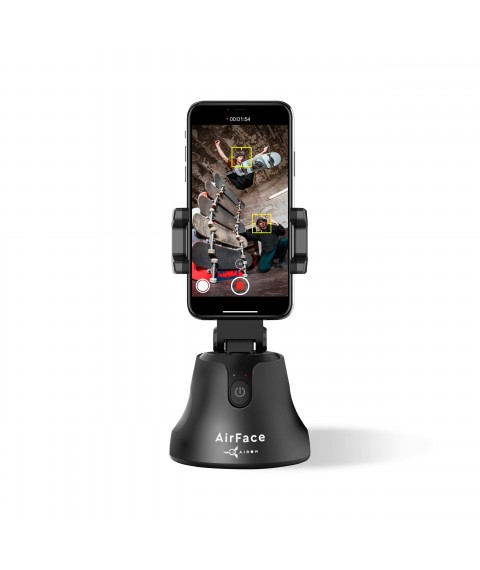 360° AirFace Phone Holder for TikTok, Instagram, Facebook, Zoom Black