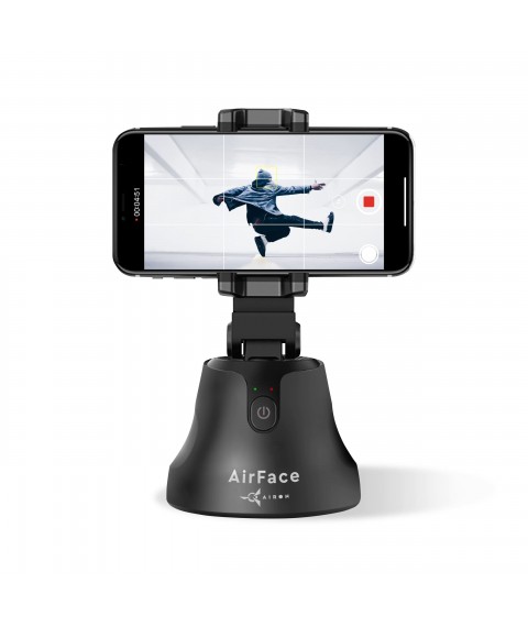 360° AirFace Phone Holder for TikTok, Instagram, Facebook, Zoom Black