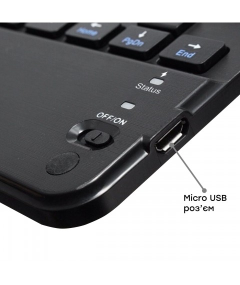 Беспроводная Bluetooth клавиатура с тачпадом AIRON Easy Tap для Smart TV и планшета с силиконовой накладкой на клавиши