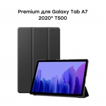 Обложка для планшета AIRON Premium для Samsung Galaxy Tab A7 T500 с защитной пленкой и салфеткой Black