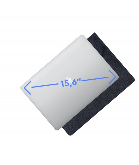 Felt cover AIRON Premium for laptop 15.6'' Dark Gray