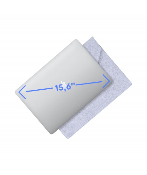 Felt cover AIRON Premium for laptop 15.6'' Gray