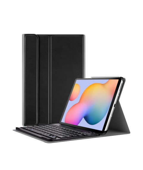AIRON Premium Case for Samsung Galaxy Tab S6 Lite (SM-P610/P615/P619) with Bluetooth Keyboard Black