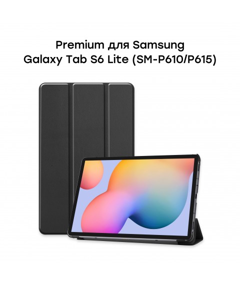 Чехол AIRON Premium для Samsung Galaxy Tab S6 Lite (SM-P610/P615) с защитной пленкой и салфеткой Black