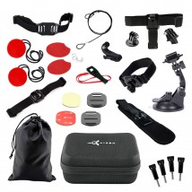 Set of accessories 18 in 1 ACS-18 for action cameras GoPro, AIRON, SONY, ACME, Xiaomi, SJCam, EKEN, ThiEYE