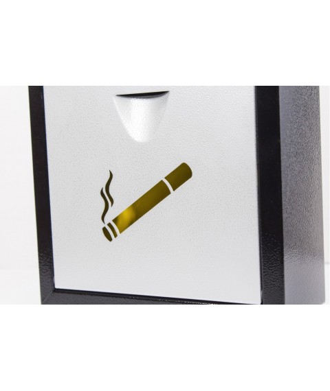 Box for cigarette butts CH-02, grey black