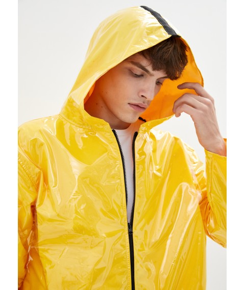 Дощовик чоловічий DRYDOPE прозорий жовтий з плащовою тканиною