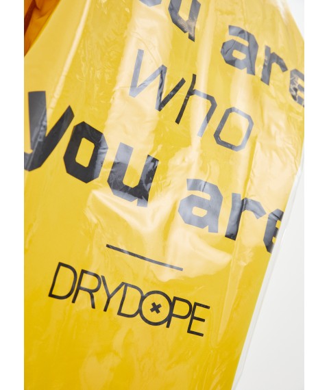 Raincoat man's DRYDOPE transparent yellow with a raincoat fabric