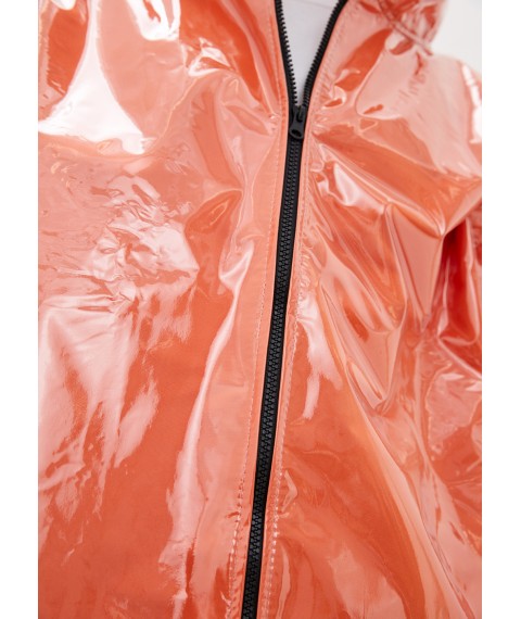 Raincoat man's DRYDOPE transparent orange with a raincoat fabric