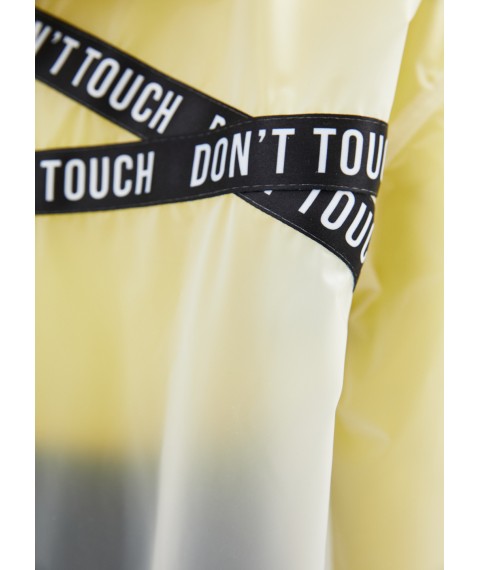 Raincoat female DRYDOPE dairy with Don't touch tape