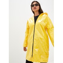 Дощовик жіночий  DRYDOPE прозорий жовтий з плащовою тканиною