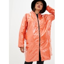 Raincoat female DRYDOPE transparent orange with a raincoat fabric